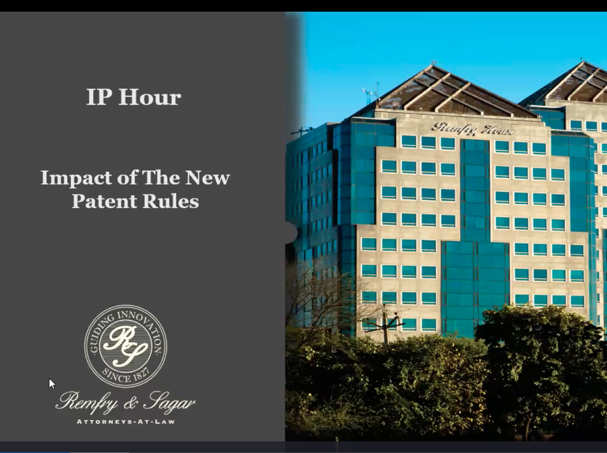 IPHour: New Patent Rules